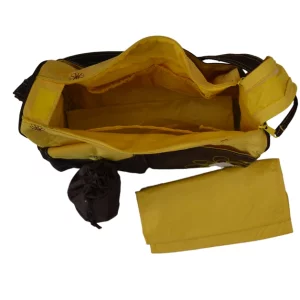 flower embroidery yellow shoulder diaper bags