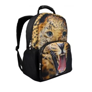 Alternative view of 3D Leopard Print Animal Backpack College Sacksacks