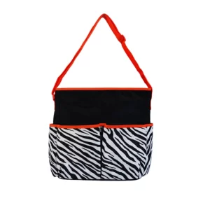 duo essential shoulder zebra print diaper bags