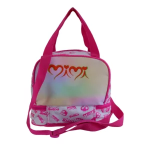 glitter print lunch bags for girls