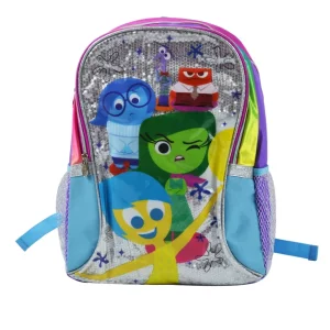 inside out cartoon character school bags for girls