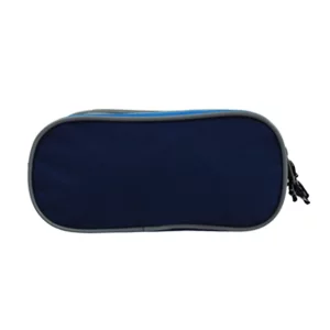two compartments pvc print pencil cases