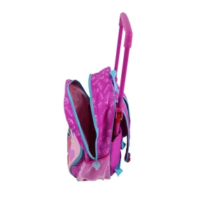 pink children school bags with wheels