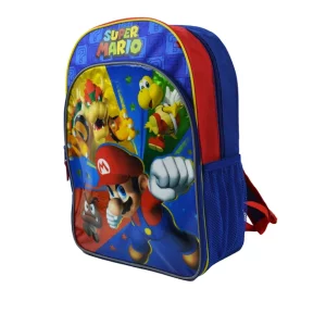 super mario children school bags for boys