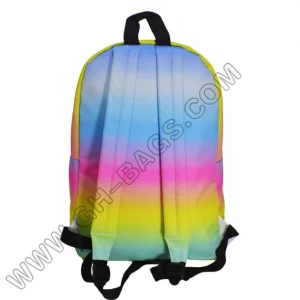 customized rainbow backpack sublimation backpack bags