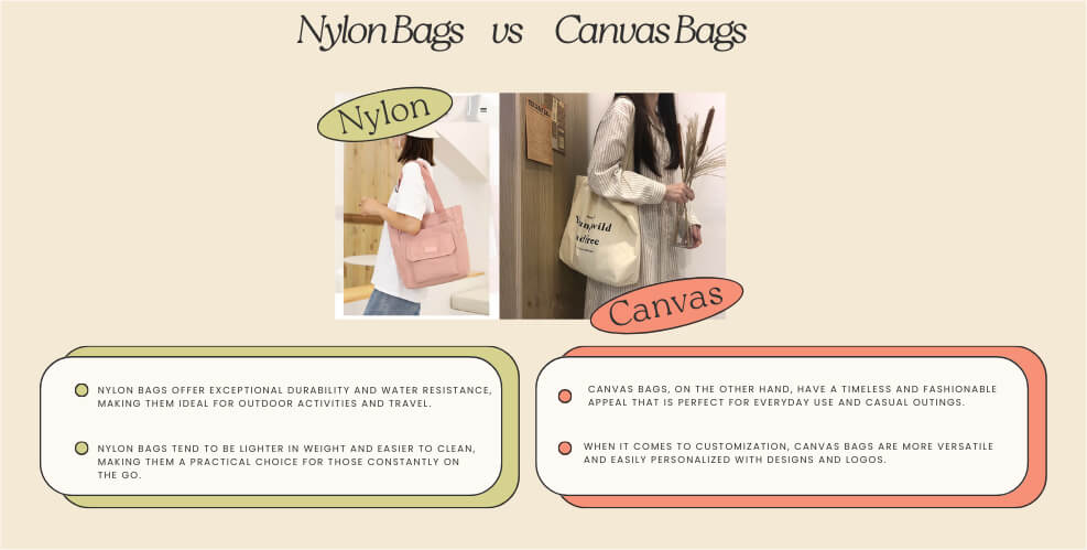 nylon bags vs canvas bags