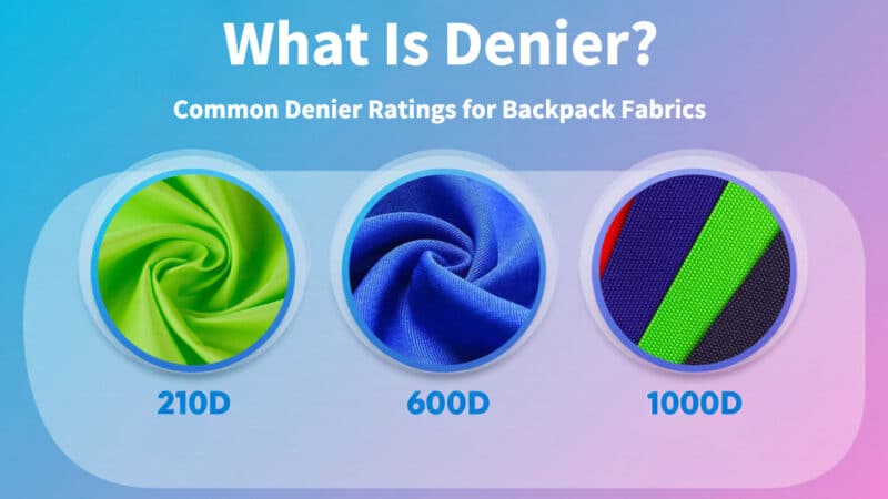 what is denier important parameters of backpack fabric